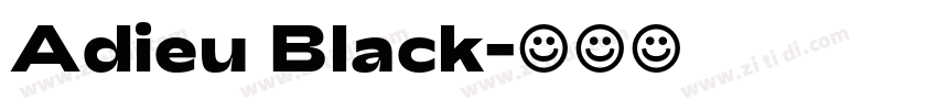 Adieu Black字体转换